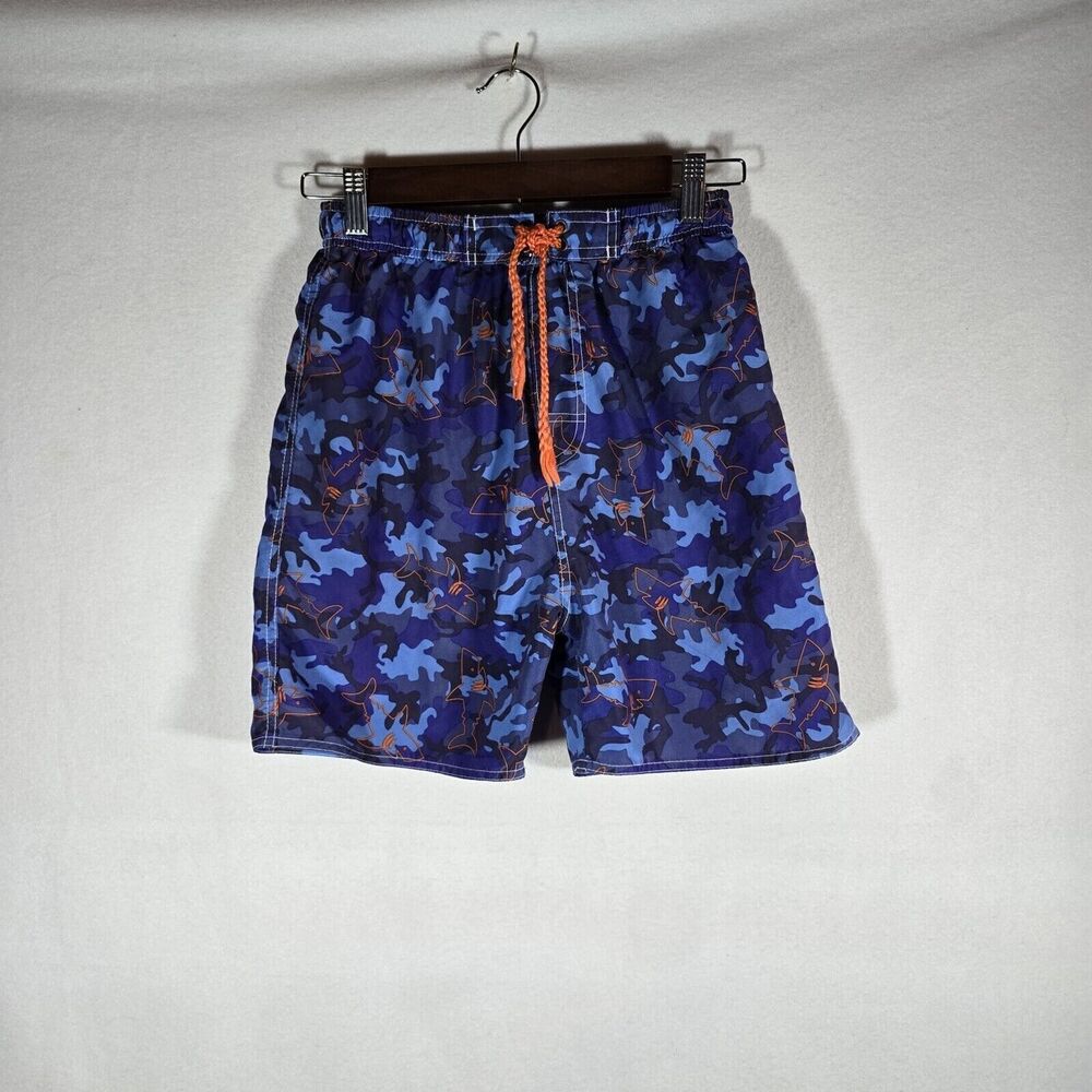 QUAD SEVEN BOYS SWIM SHORTS SIZE 8/10, Blue/purple